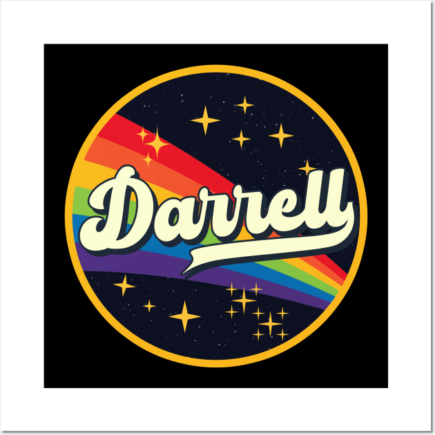 Darrell // Rainbow In Space Vintage Style Wall Art by LMW Art